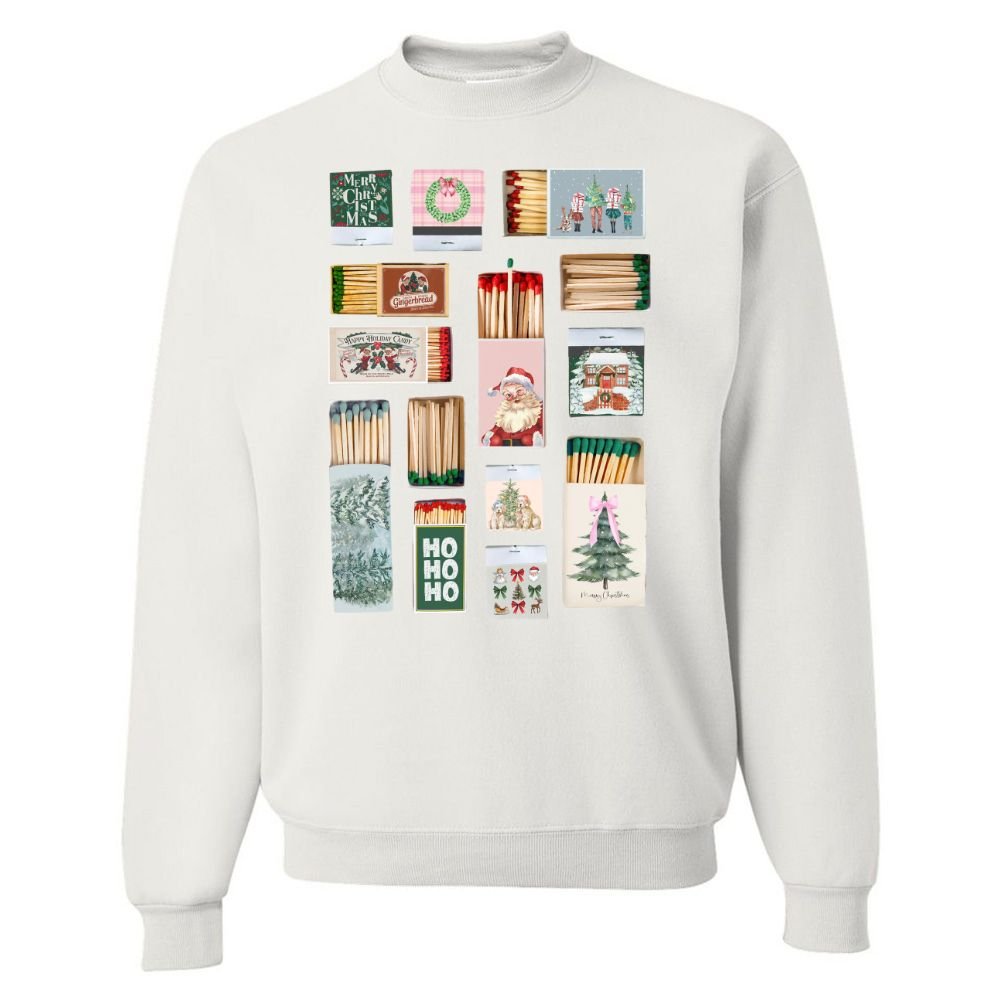 'Christmas Matchboxes' Crewneck Sweatshirt - United Monograms