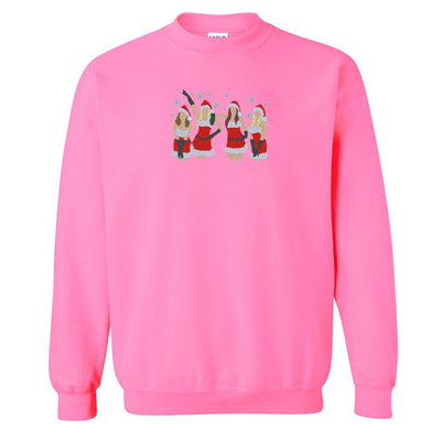 'Christmas Mean Girls' Embroidered Crewneck Sweatshirt - United Monograms