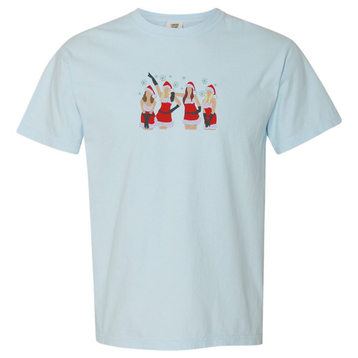 'Christmas Mean Girls' Embroidered Tee - United Monograms