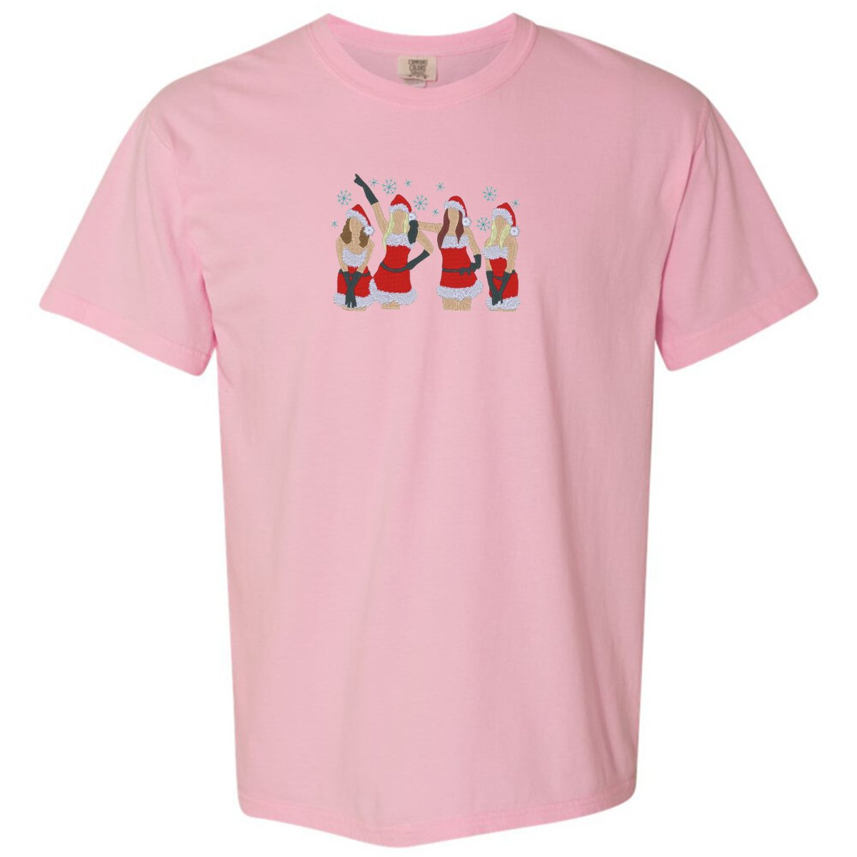 'Christmas Mean Girls' Embroidered Tee - United Monograms