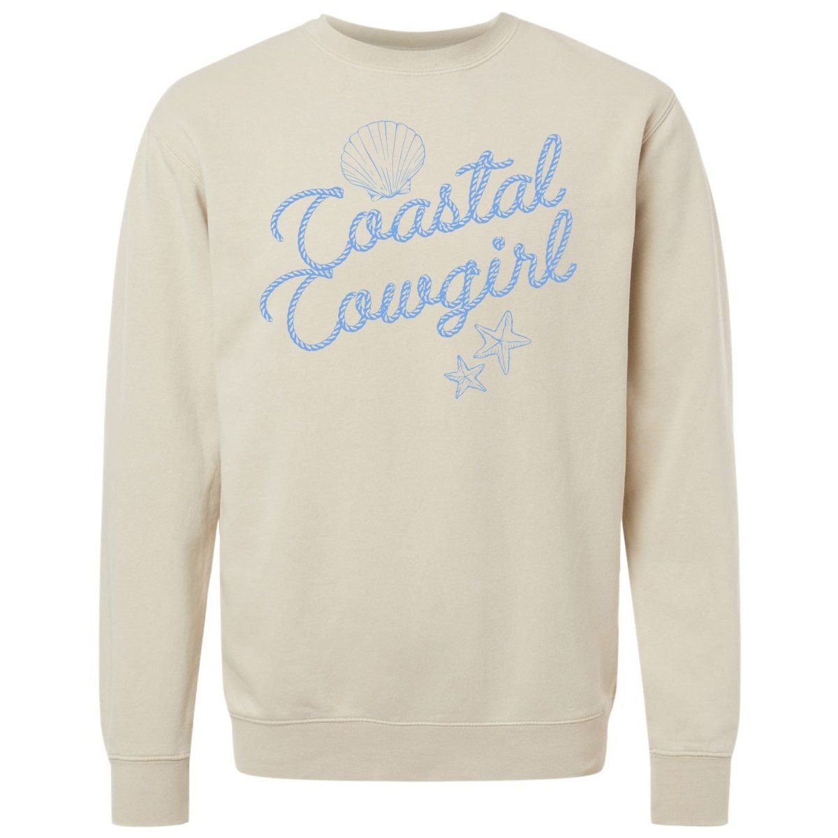 'Coastal Cowgirl' Cozy Crew - United Monograms