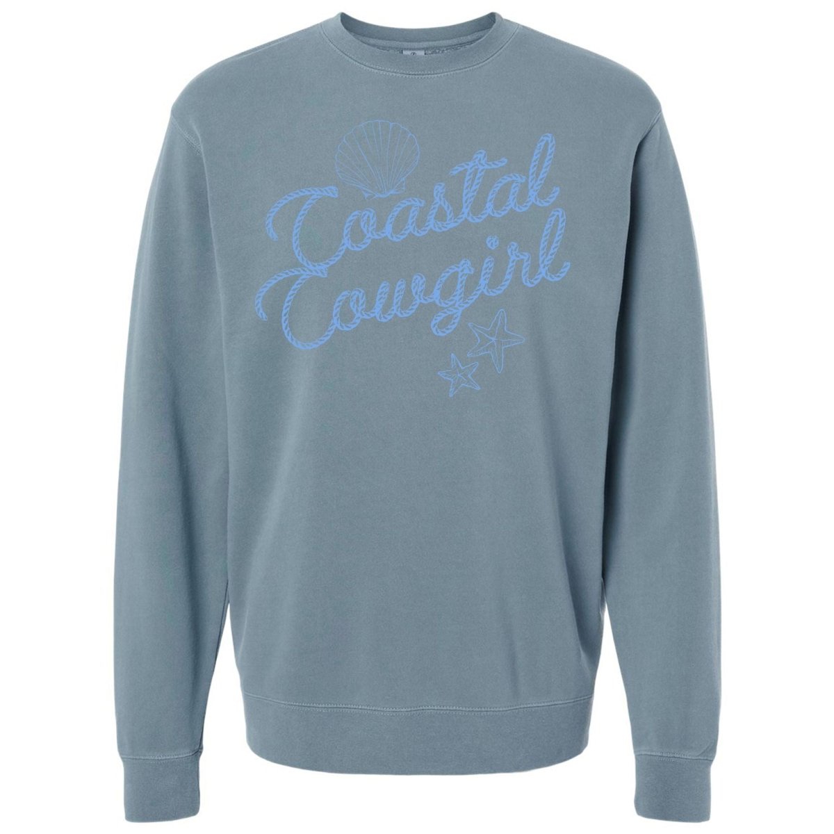 'Coastal Cowgirl' Cozy Crew - United Monograms