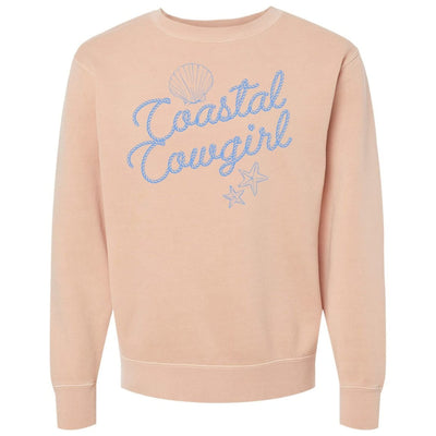 'Coastal Cowgirl' Cozy Crew - United Monograms