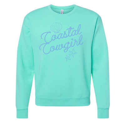 'Coastal Cowgirl' Crewneck Sweatshirt - United Monograms