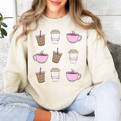 'Coffee Girlie' Crewneck Sweatshirt - United Monograms