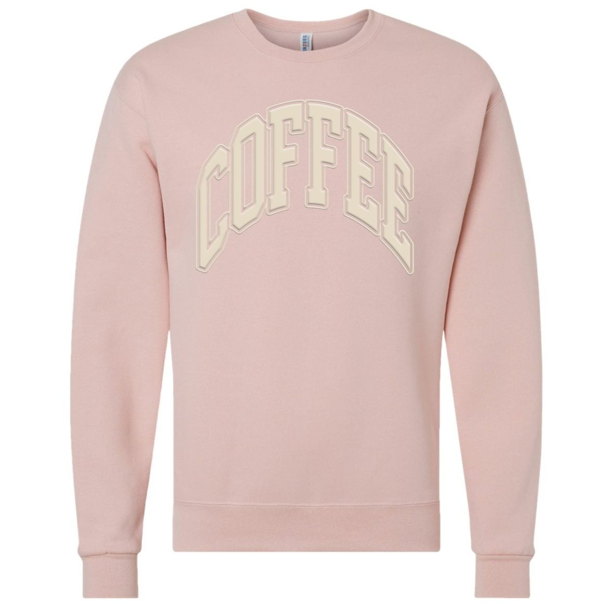 'Coffee' PUFF Crewneck Sweatshirt - United Monograms