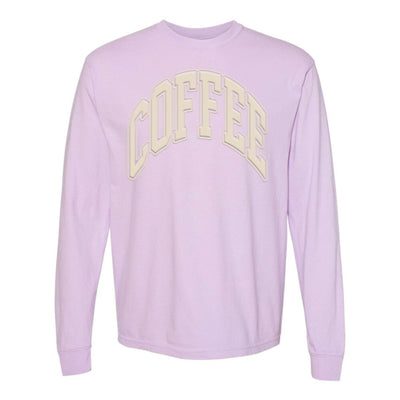 'Coffee' PUFF Long Sleeve T-Shirt - United Monograms