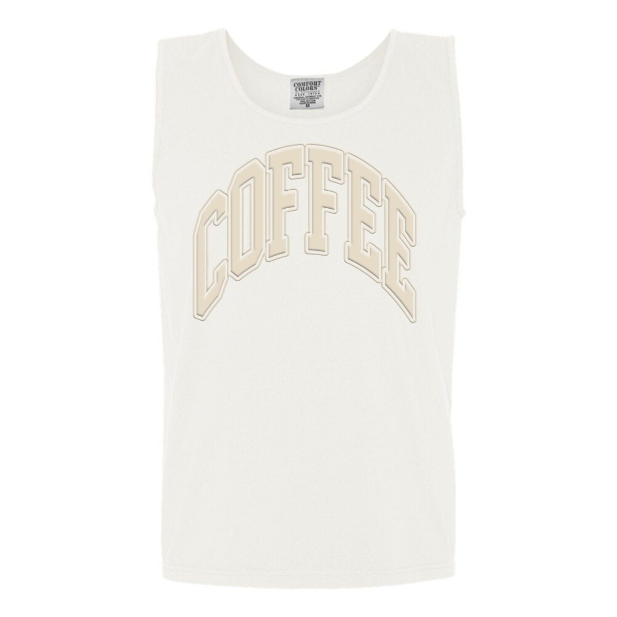 'Coffee' PUFF Tank Top - United Monograms