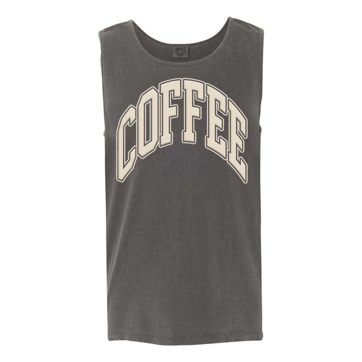 'Coffee' PUFF Tank Top - United Monograms