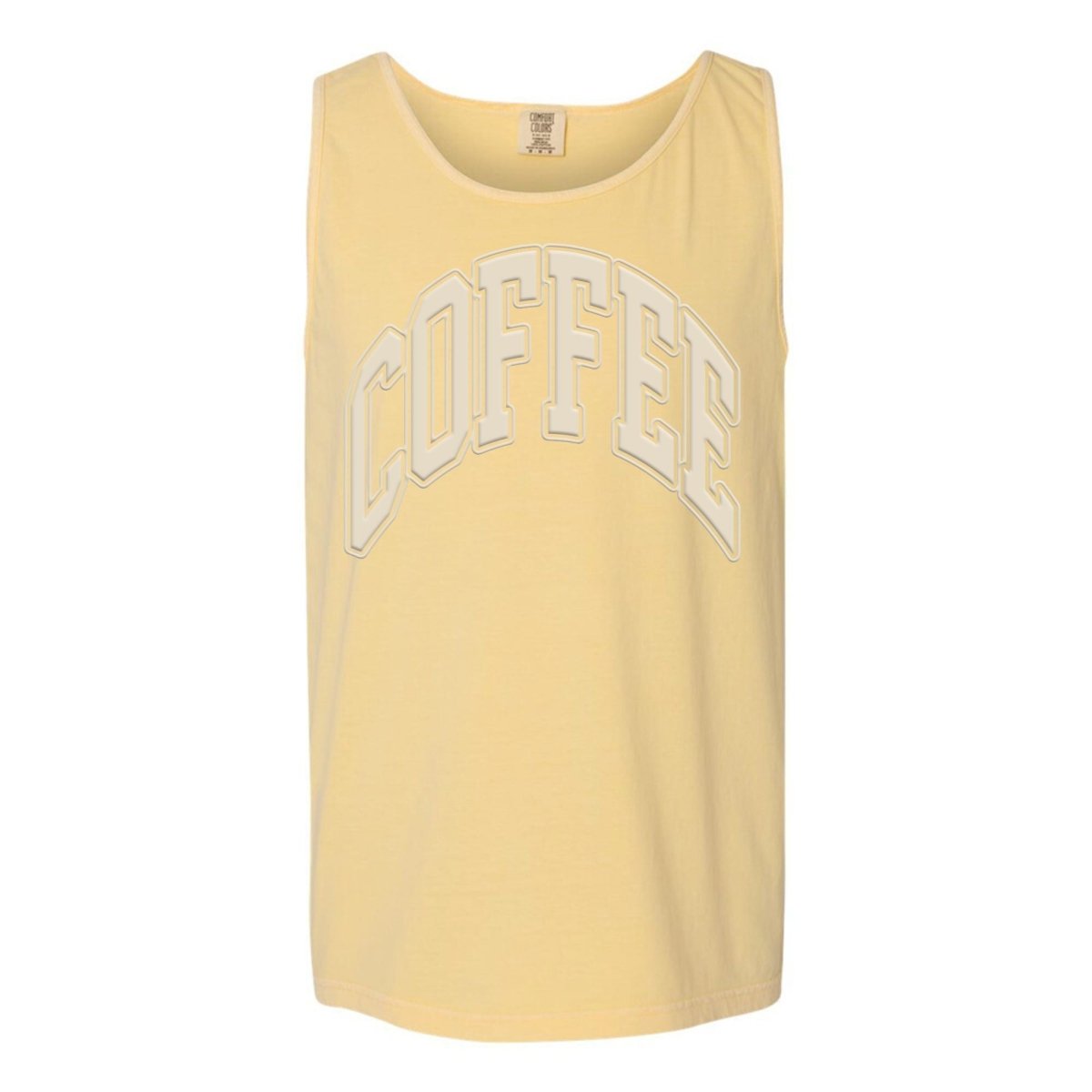 'Coffee' PUFF Tank Top - United Monograms