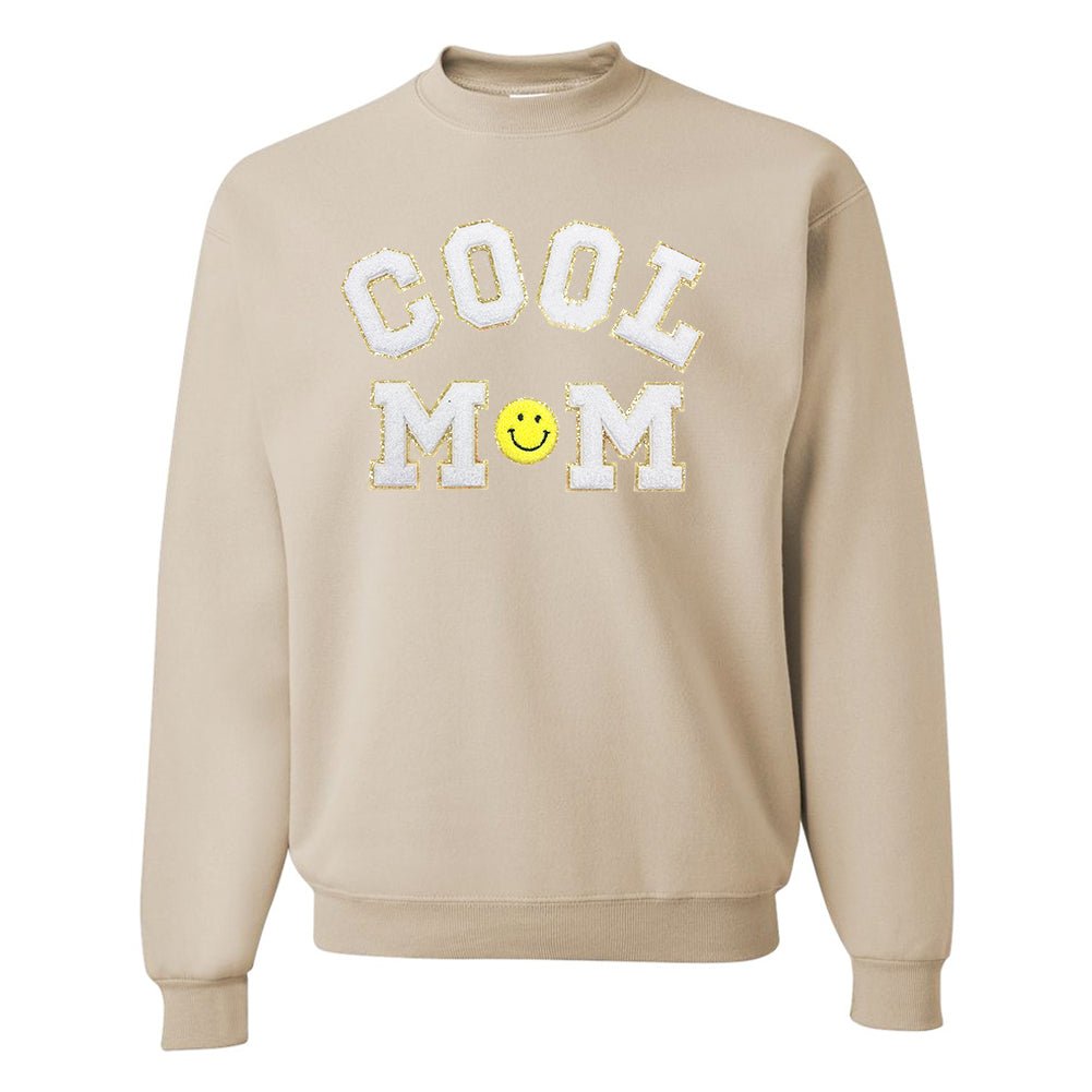 Cool Mom Letter Patch Sweatshirt - United Monograms
