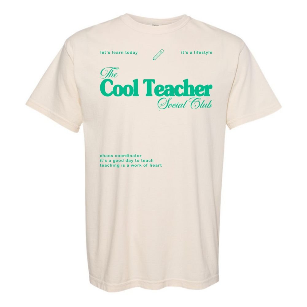 'Cool Teacher Social Club' T-Shirt - United Monograms