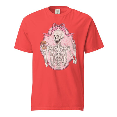 'Coquette Coffee Skeleton' T-Shirt - United Monograms
