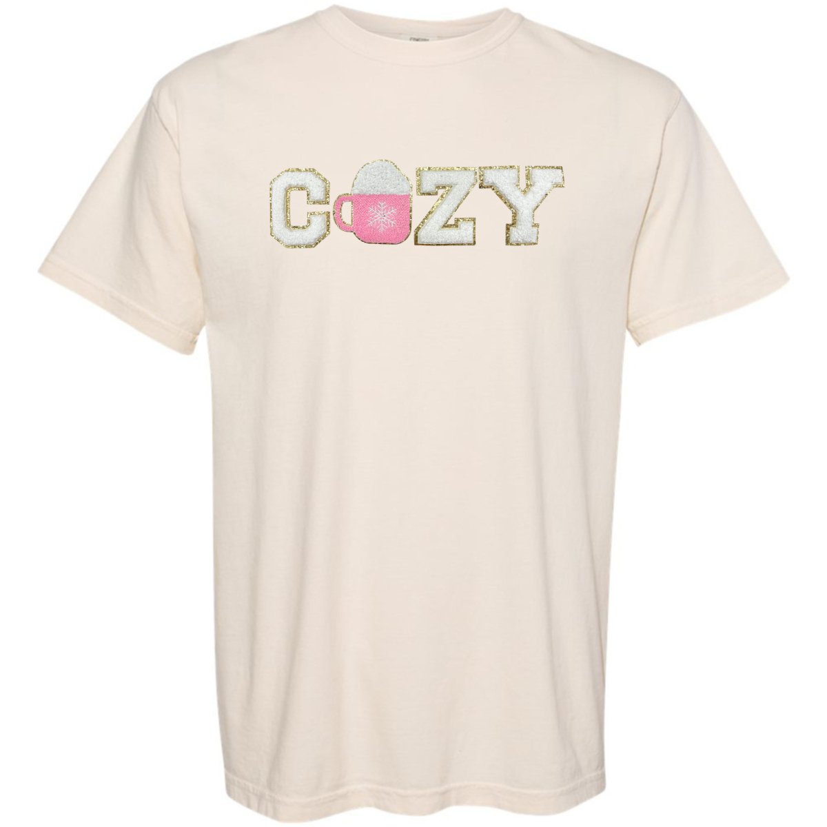 'Cozy' Letter Patch Tee - United Monograms