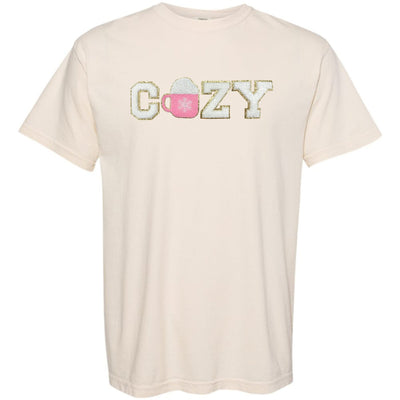 'Cozy' Letter Patch Tee - United Monograms
