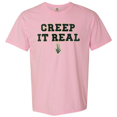 'Creep It Real' Letter Patch T-Shirt - United Monograms