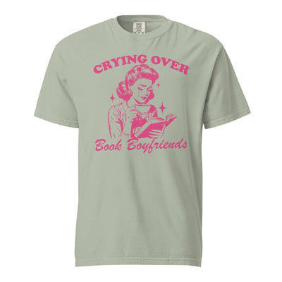 'Crying Over Book Boyfriends' T-Shirt - United Monograms