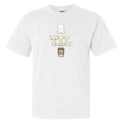 'Dead Til Coffee' Letter Patch T-Shirt - United Monograms