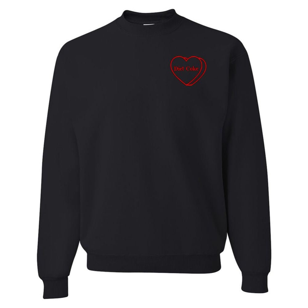 'Diet Coke Candy Heart' Crewneck Sweatshirt - United Monograms