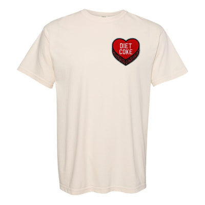 'Diet Coke Candy Heart' Letter Patch T-Shirt - United Monograms