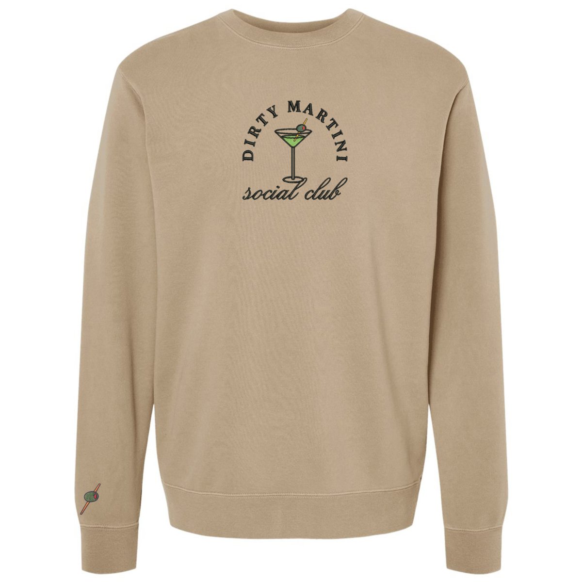 'Dirty Martini Social Club' Cozy Crew - United Monograms