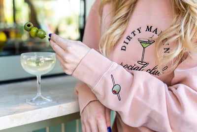 'Dirty Martini Social Club' Cozy Crew - United Monograms