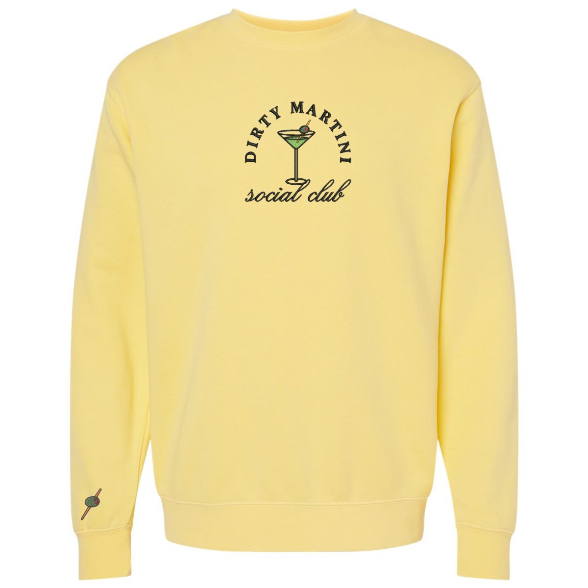 'Dirty Martini Social Club' Cozy Crew - United Monograms