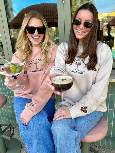 'Dirty Martini Social Club' Cozy Crew - United Monograms