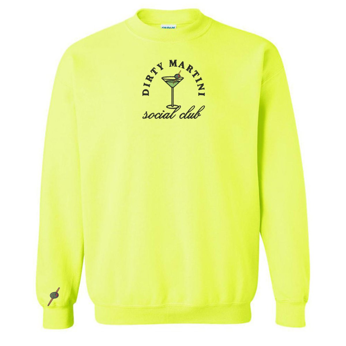 'Dirty Martini Social Club' Crewneck Sweatshirt - United Monograms
