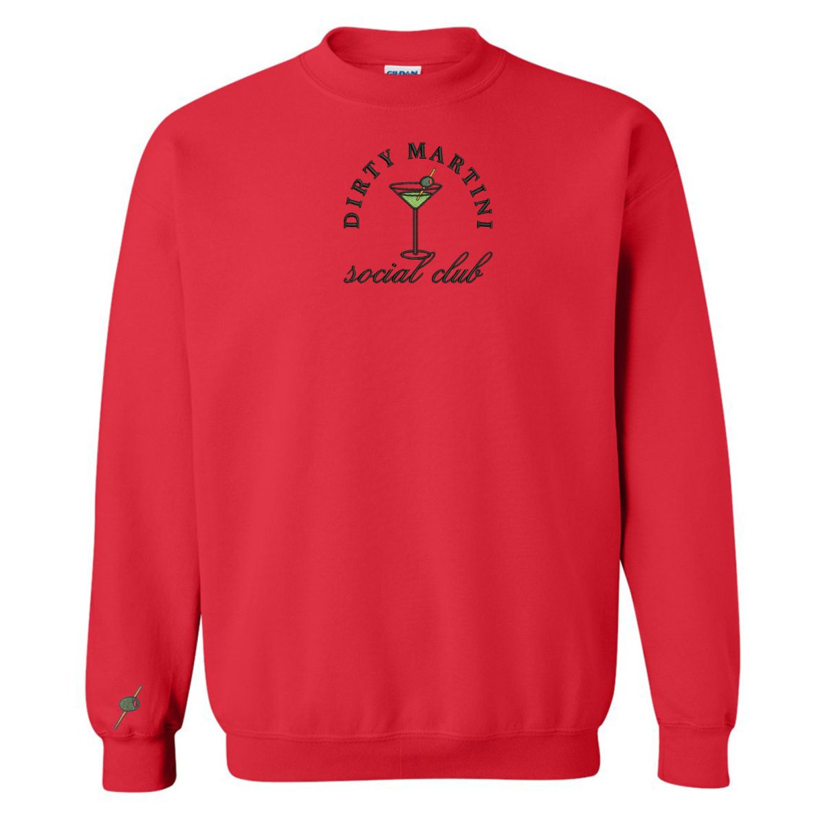 'Dirty Martini Social Club' Crewneck Sweatshirt - United Monograms