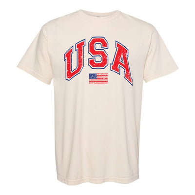 'Distressed USA' T-Shirt - United Monograms