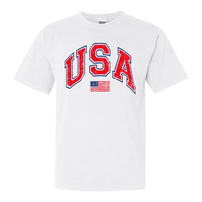 'Distressed USA' T-Shirt - United Monograms