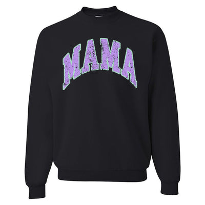 'Distressed 'Varsity 'Mama' Crewneck Sweatshirt - United Monograms