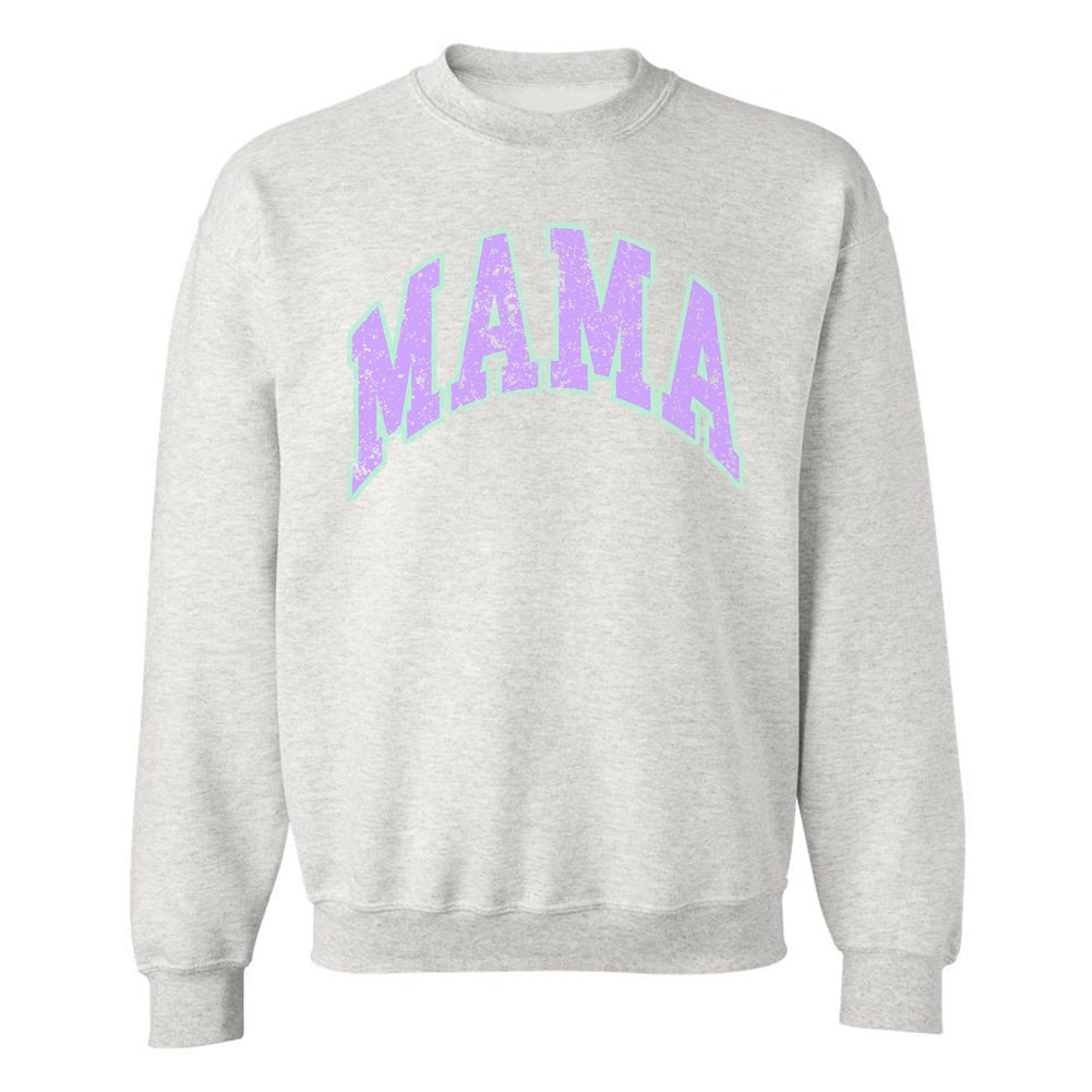 'Distressed 'Varsity 'Mama' Crewneck Sweatshirt - United Monograms