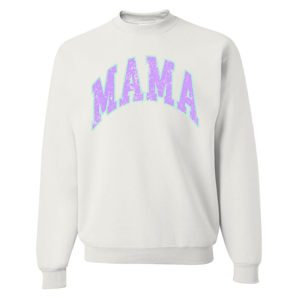 'Distressed 'Varsity 'Mama' Crewneck Sweatshirt - United Monograms