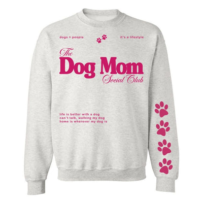 ‘Dog Mom Social Club' Crewneck Sweatshirt - United Monograms