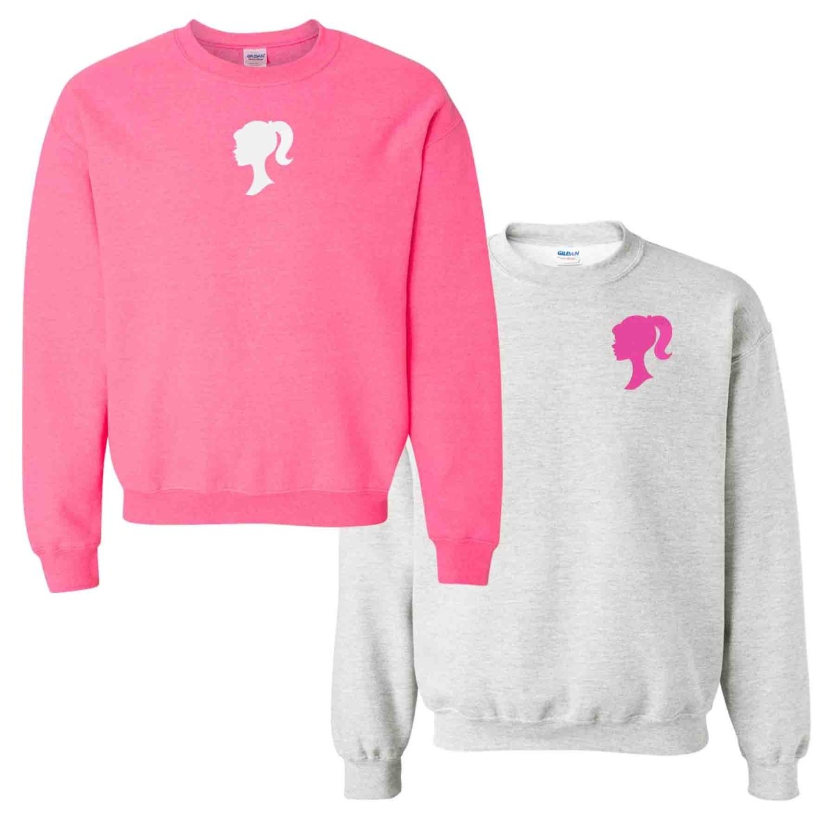 'Doll Silhouette' Crewneck Sweatshirt - United Monograms