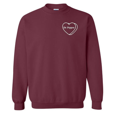 'Dr. Pepper Candy Heart' Crewneck Sweatshirt - United Monograms