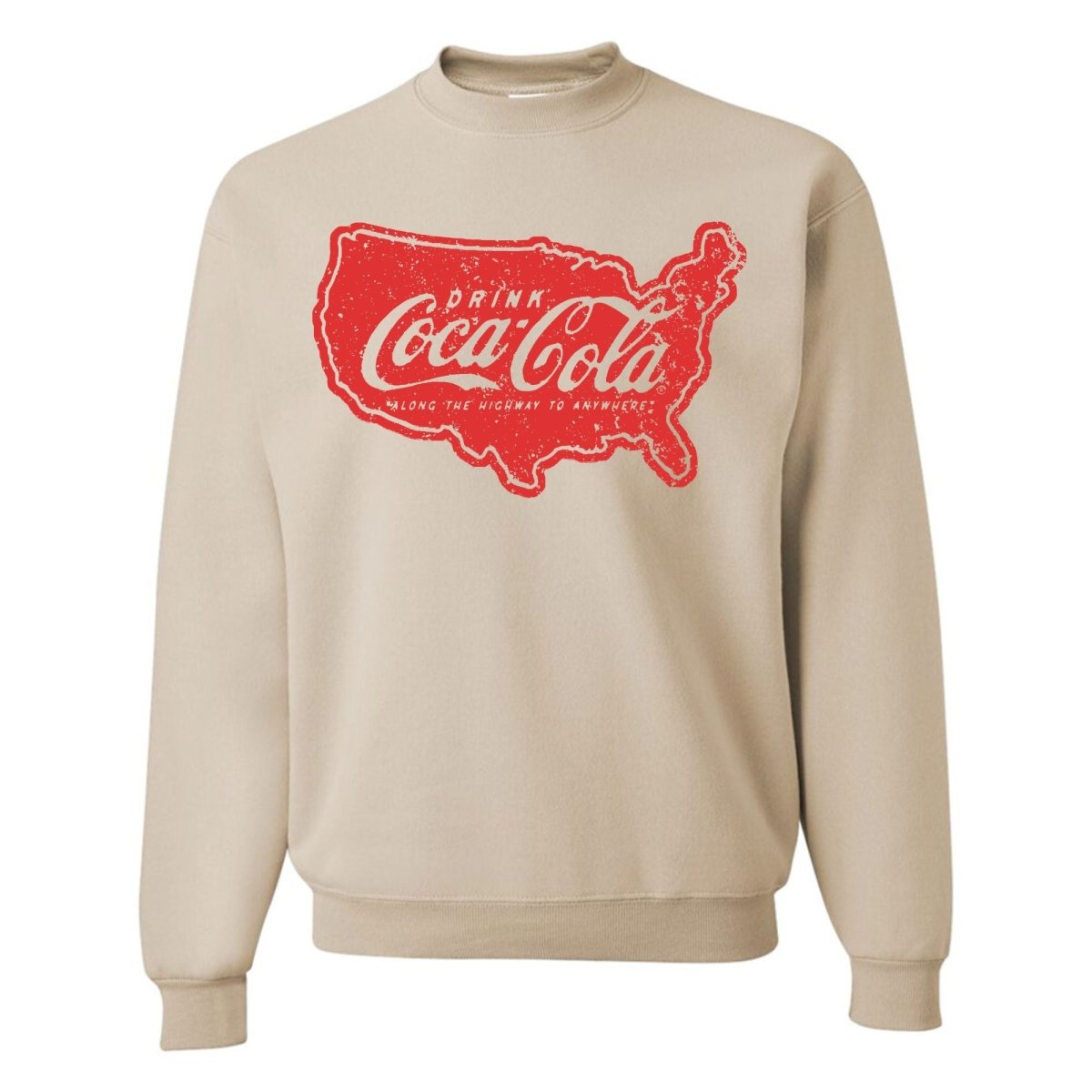 'Drink Cola Road Trip' Crewneck Sweatshirt - United Monograms