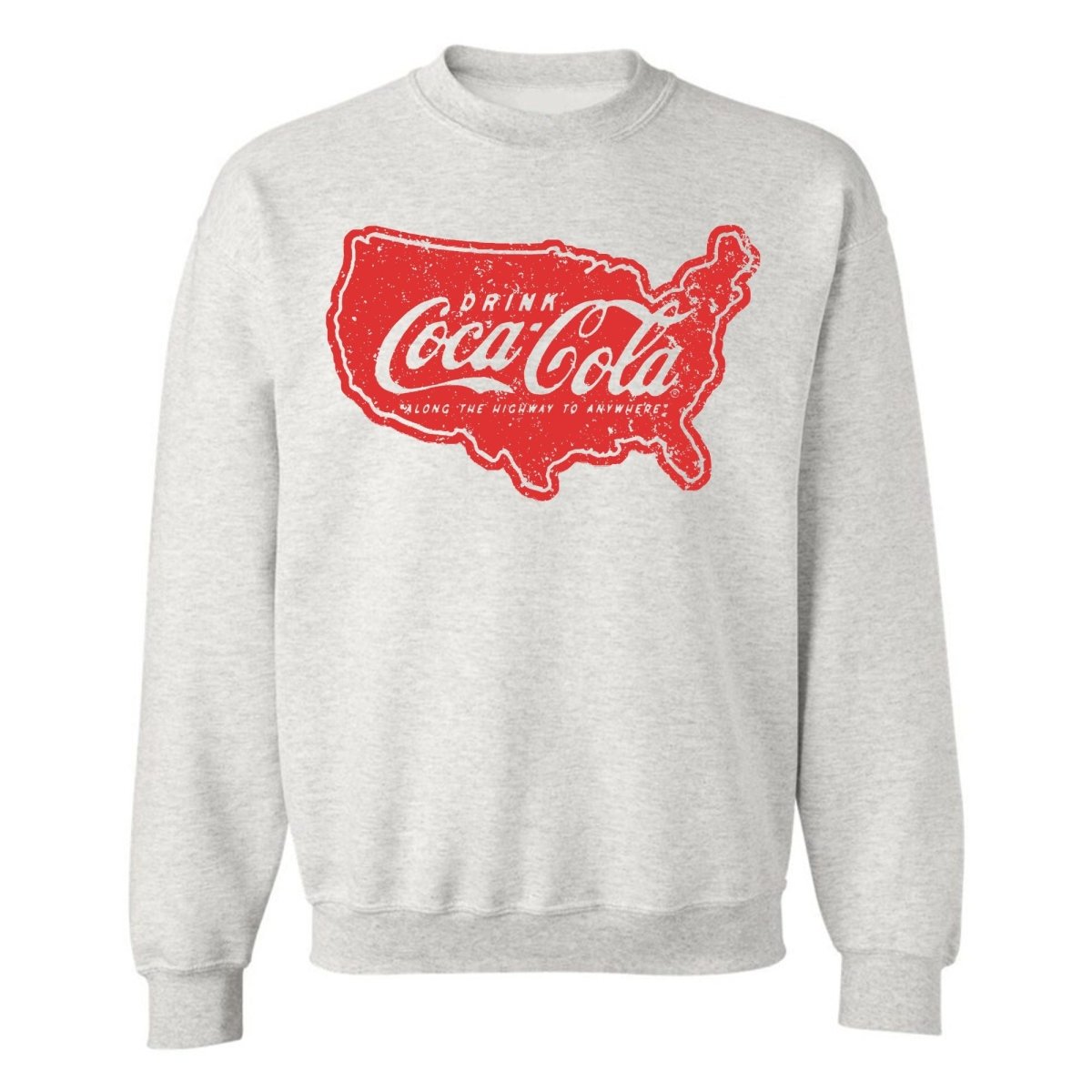 'Drink Cola Road Trip' Crewneck Sweatshirt - United Monograms