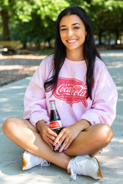 'Drink Cola Road Trip' Crewneck Sweatshirt - United Monograms