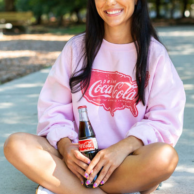 'Drink Cola Road Trip' Crewneck Sweatshirt - United Monograms