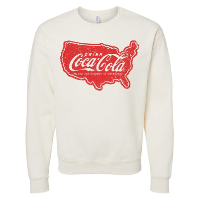 'Drink Cola Road Trip' Crewneck Sweatshirt - United Monograms