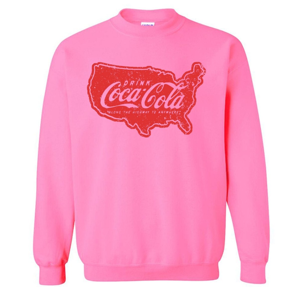 'Drink Cola Road Trip' Crewneck Sweatshirt - United Monograms