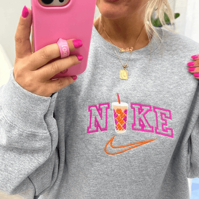 Dunkin Check Crewneck Sweatshirt - United Monograms