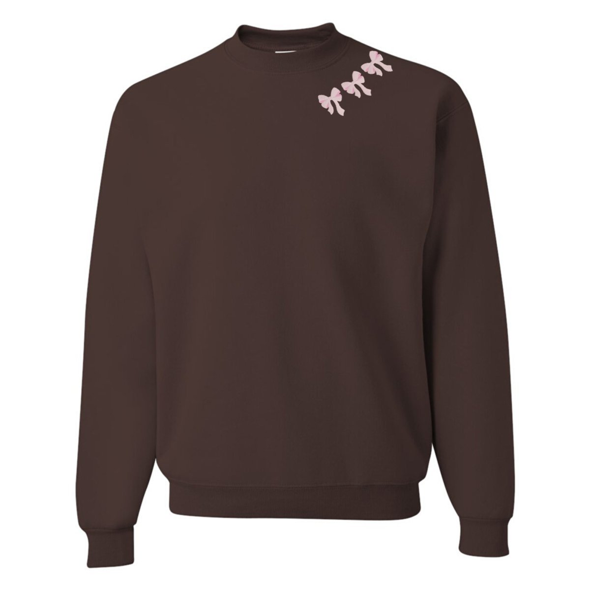 Embroidered 'Bow Collar' Crewneck Sweatshirt - United Monograms