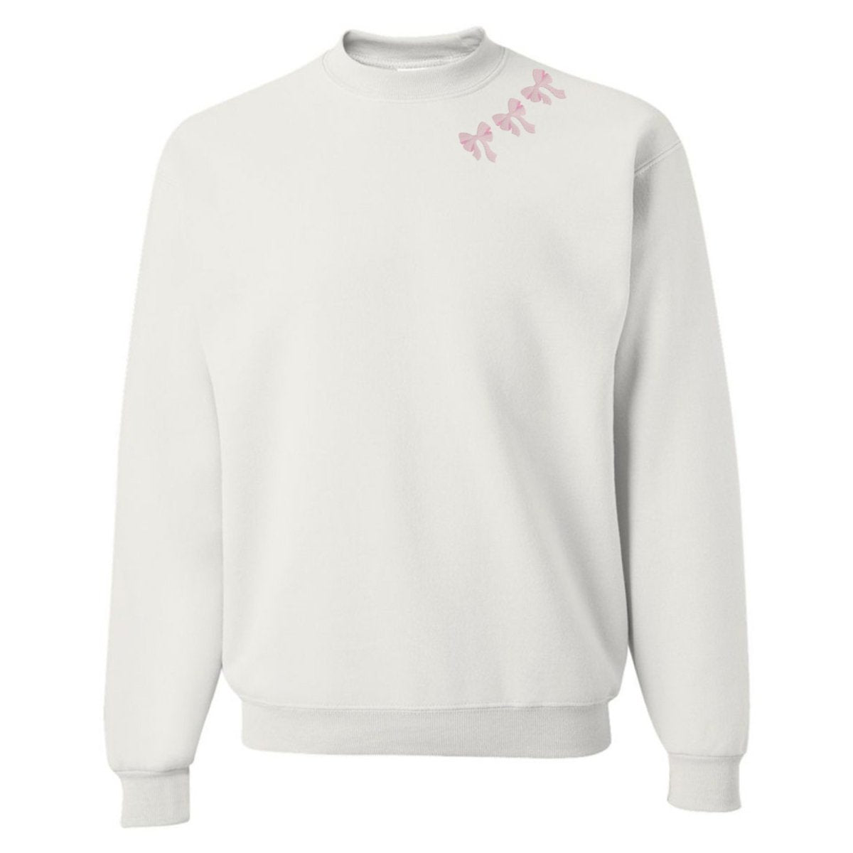 Embroidered 'Bow Collar' Crewneck Sweatshirt - United Monograms