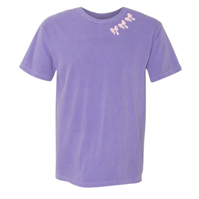 Embroidered 'Bow Collar' T-Shirt - United Monograms