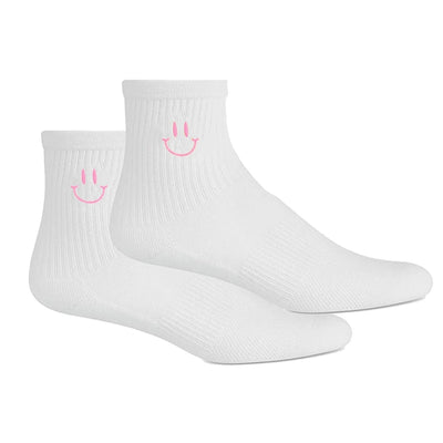 Embroidered Smiley Socks - United Monograms