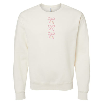 Embroidered Tasseled 'Bows' Sweatshirt - United Monograms